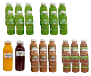 [VIP2] 2 x Juicekasser + 2 x Shots (26 produkter) SPAR 32%