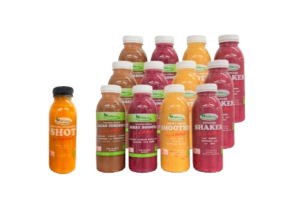 12 Dages Morgenmads smoothiekasse + Ingefærshots – 13 Produkter (SPAR 20%)